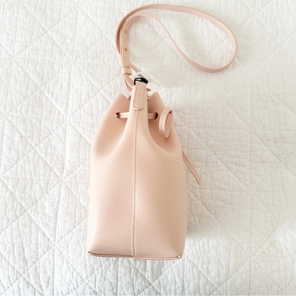 NEW MANSUR GAVRIEL Mini Saffiano Leather Bucket Bag Dahlia Pink NWT - Picture 8 of 11